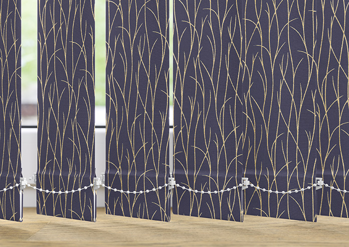 Kindling, Royal Blue - Vertical Blind Slats - Image 3